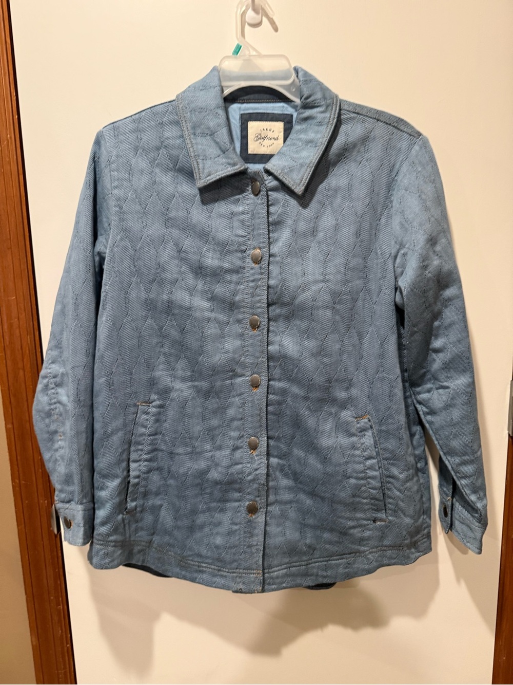 Jachs Light Blue Quilted Jean Jacket